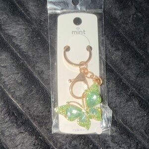 Mint Green Butterfly Keychain